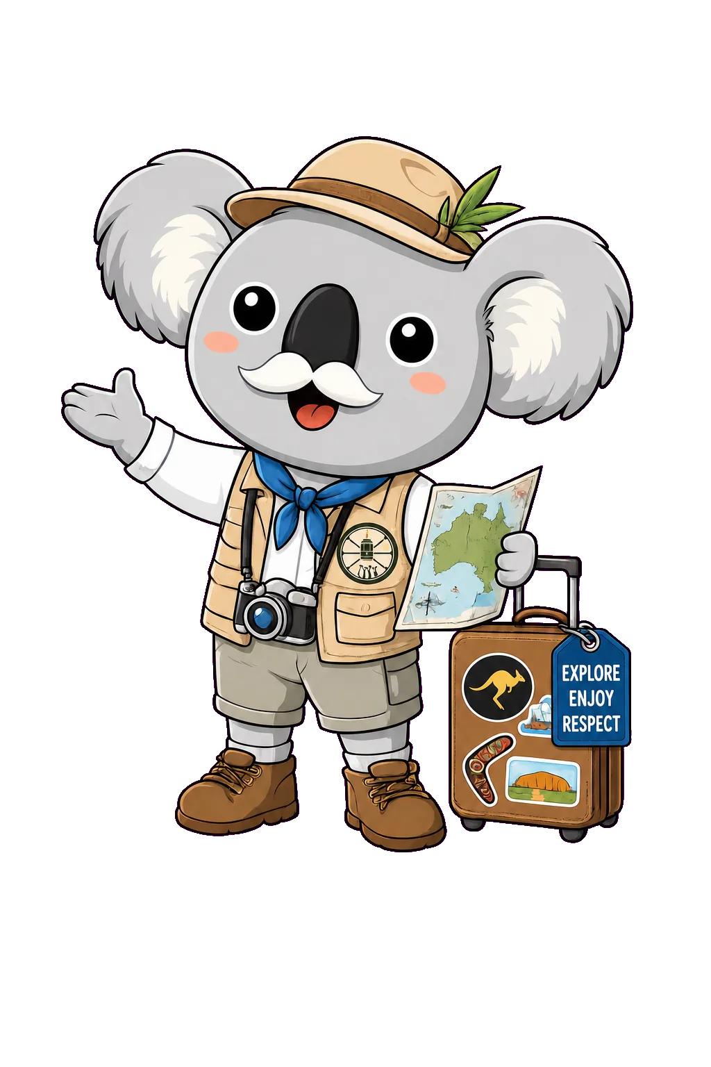 Captain Koko, the Wheelstories koala guide