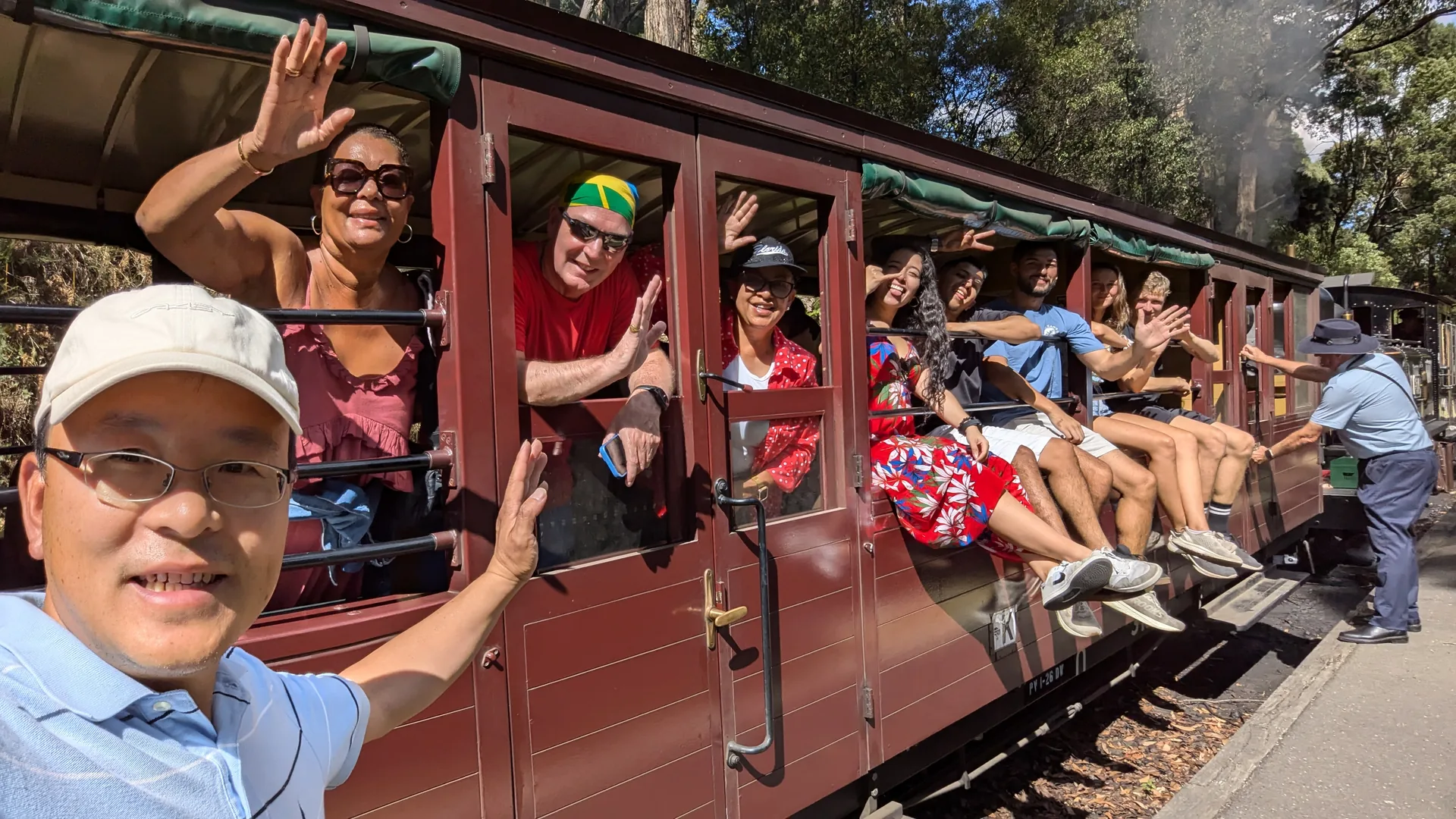 Guests on Puffing Billy
